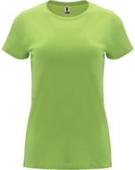 Capri naisten lyhythihainen t-paita, vihreä-keidas liikelahja logopainatuksella