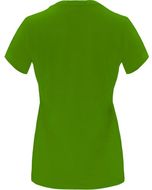 Capri naisten lyhythihainen t-paita, vihreä-ruoho liikelahja logopainatuksella