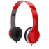 Cheaz-kuulokkeet, taitettavat, punainen liikelahja logopainatuksella
