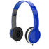 Cheaz-kuulokkeet, taitettavat, sininen liikelahja logopainatuksella