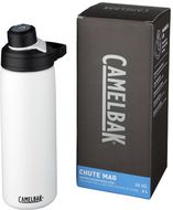Chute Mag 600 ml:n kuparivakuumi eristetty juomapullo, valkoinen liikelahja logopainatuksella