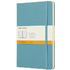 Classic L -muistikirja, kovakantinen - viiva, jäätikkö-sininen liikelahja logopainatuksella