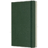 Classic L -muistikirja, kovakantinen - viiva, vihreä-kuusi liikelahja logopainatuksella
