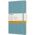 Classic L -muistikirja, pehmeäkantinen - viiva, jäätikkö-sininen liikelahja logopainatuksella