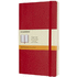 Classic L -muistikirja, pehmeäkantinen - viiva, kirkkaan-punainen liikelahja logopainatuksella