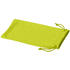 Clean-mikrokuitupussi aurinkolaseille, neon-keltainen liikelahja logopainatuksella