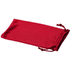 Clean-mikrokuitupussi aurinkolaseille, punainen liikelahja logopainatuksella