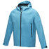Coltan-softshell-takki miehille, GRS-kierrätetty, sininen liikelahja logopainatuksella