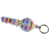 Combo-avaimenperä, avaimenmuotoinen, läpikuultava-valkoinen liikelahja logopainatuksella