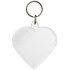 Combo-avaimenperä, sydämenmuotoinen, läpikuultava-valkoinen lisäkuva 1