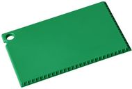 Coro-jääkaavin, luottokortin kokoinen, vihreä liikelahja logopainatuksella