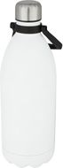 Cove 1,5 litran tyhjiöeristetty pullo ruostumattomasta teräksestä, valkoinen liikelahja logopainatuksella