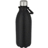 Cove 1,5 litran tyhjiöeristetty pullo ruostumattomasta teräksestä, musta liikelahja logopainatuksella