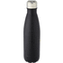 Cove 500 ml:n tyhjiöeristetty pullo, ruostumatonta terästä, musta liikelahja logopainatuksella