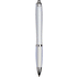 Curvy ballpoint pen with frosted barrel and grip, valkoinen lisäkuva 2