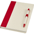 Dairy Dream A5-kokoinen muistivihko ja kuulakärkikynäsetti, punainen liikelahja logopainatuksella