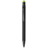 Dax-kynä, kumikärkinen, musta, kalkinvihreä liikelahja logopainatuksella