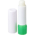 Deale-huulivoidepuikko, valkoinen, vaaleanvihreä liikelahja logopainatuksella