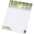 Desk-Mate® A4-koon kierrätetty muistio, valkoinen liikelahja logopainatuksella