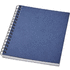 Desk-Mate® värillinen kierremuistivihko, A6, tummansininen liikelahja logopainatuksella