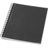 Desk-Mate® värillinen kierremuistivihko, A6, musta liikelahja logopainatuksella