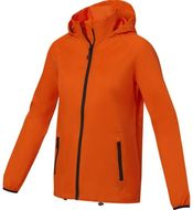 Dinlas kevyt naisten takki, oranssi liikelahja logopainatuksella