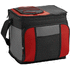 Easy-access-kylmäkassi 24 tölkille 18L, harmaa, musta, punainen liikelahja logopainatuksella