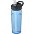 Eddy®+ 600 ml:n urheilujuomapullo, Tritan Renew, läpinäkyvä-sininen liikelahja logopainatuksella