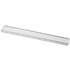Ellison-viivain paperi-insertillä, 30 cm, muovinen, läpikuultava-valkoinen liikelahja logopainatuksella
