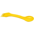 Epsy 3-in-1 lusikka, haarukka ja veitsi, keltainen liikelahja logopainatuksella
