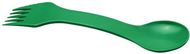 Epsy 3-in-1 lusikka, haarukka ja veitsi, vihreä liikelahja logopainatuksella
