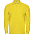 Estrella miesten pitkähihainen poolopaita, keltainen liikelahja logopainatuksella