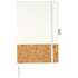 Evora-muistivihko, koko A5, thermo-PU-nahkaa ja korkkimateriaalia, valkoinen lisäkuva 2