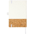 Evora-muistivihko, koko A5, thermo-PU-nahkaa ja korkkimateriaalia, valkoinen lisäkuva 3