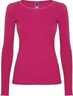 Extreme naisten pitkähihainen t-paita, kirkas-vaaleanpunainen liikelahja logopainatuksella