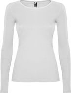 Extreme naisten pitkähihainen t-paita, valkoinen liikelahja logopainatuksella
