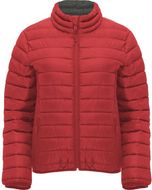Finland naisten lämpöeristetty takki, punainen liikelahja logopainatuksella