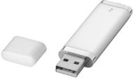 Flat-USB-muistitikku, 4 Gt, hopea liikelahja logopainatuksella