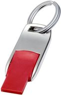 Flip-USB, punainen liikelahja logopainatuksella
