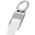 Flip-USB, valkoinen liikelahja logopainatuksella