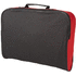 Florida-laukku 7L, musta, punainen liikelahja logopainatuksella