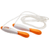 Frazier-hyppynaru, jossa on laskentaa varten LCD-näyttö, valkoinen, oranssi liikelahja logopainatuksella