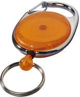 Gerlos-rollerclip avaimenperä, oranssi liikelahja logopainatuksella