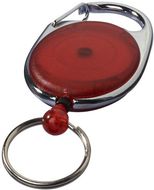 Gerlos-rollerclip avaimenperä, punainen liikelahja logopainatuksella