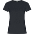 Golden naisten lyhythihainen t-paita, musta-eebenpuu liikelahja logopainatuksella