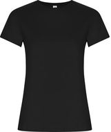 Golden naisten lyhythihainen t-paita, musta liikelahja logopainatuksella