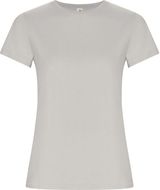 Golden naisten lyhythihainen t-paita, opaalinharmaa liikelahja logopainatuksella