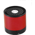 Greedo Bluetooth® -kaiutin, alumiinia, punainen liikelahja logopainatuksella