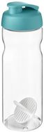 H2O Active® Base 650 ml -shakerpullo, läpikuultava-valkoinen, aqua-blue liikelahja logopainatuksella
