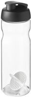 H2O Active® Base 650 ml -shakerpullo, läpikuultava-valkoinen, musta liikelahja logopainatuksella